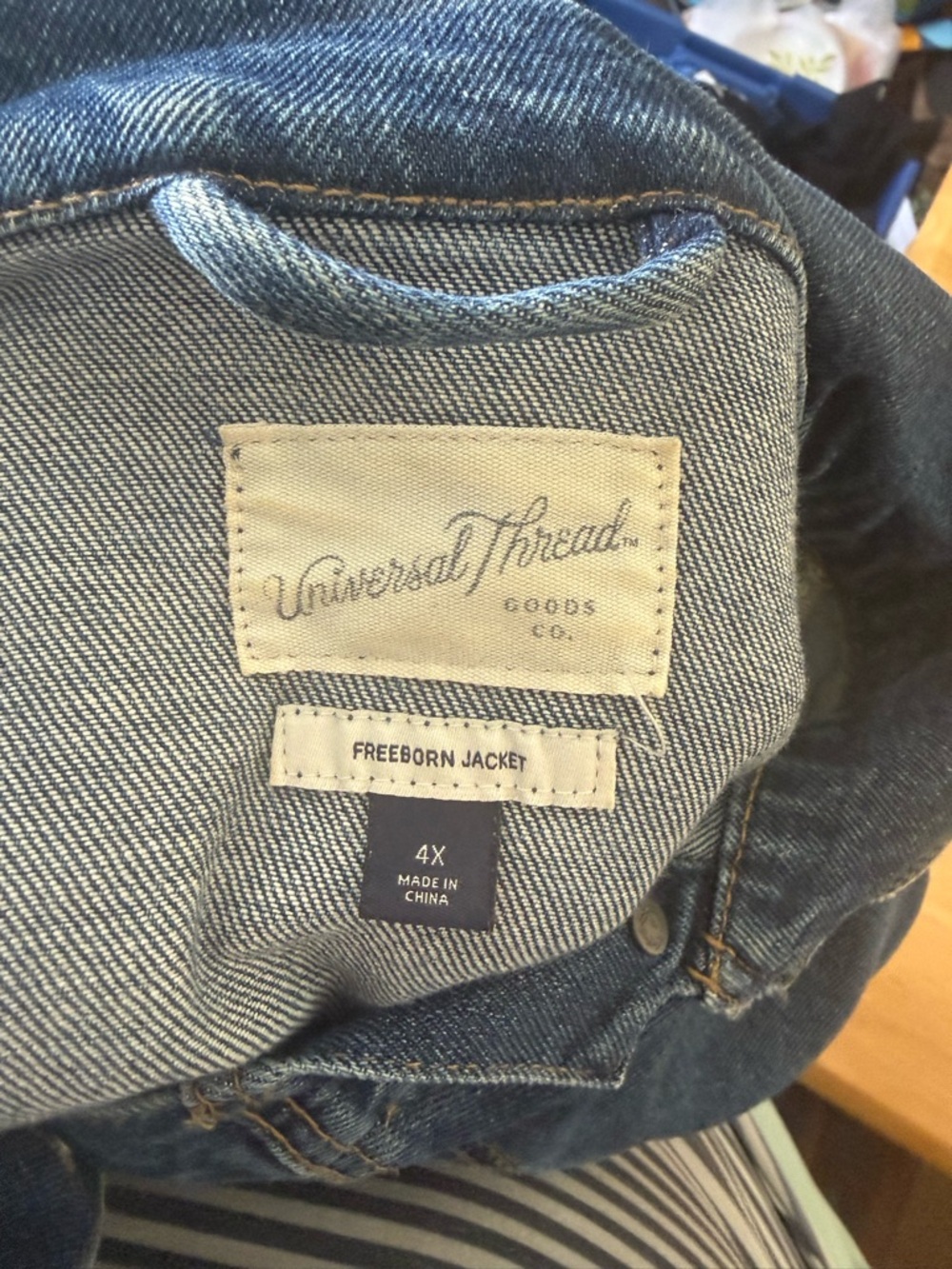 Universal Thread Freeborn Jacket - Mid Blue Denim